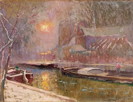 Notre Dame de Paris sous la neige